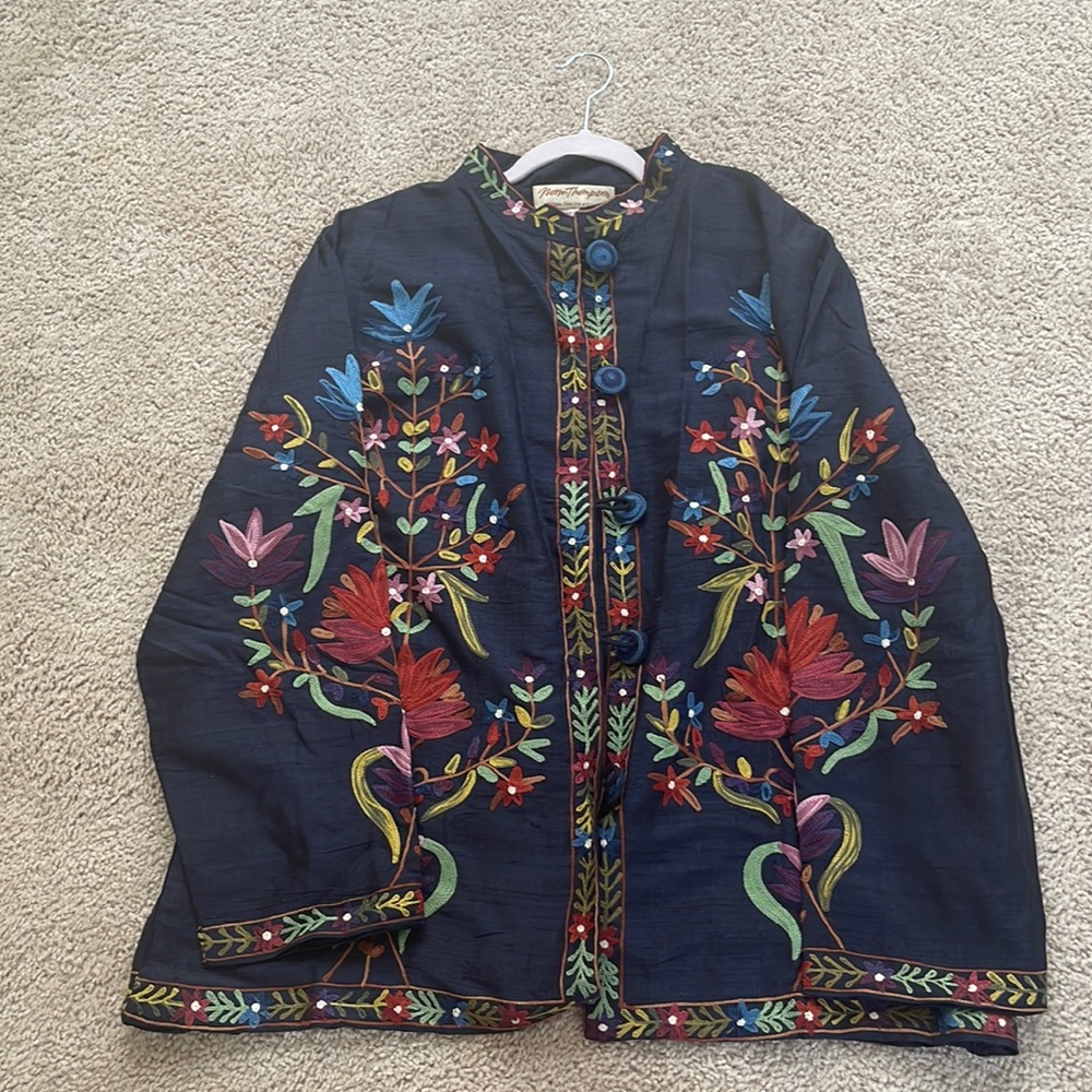 Norm Thompson Embroidered South Jacket